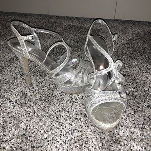 Sparkly strappy heels